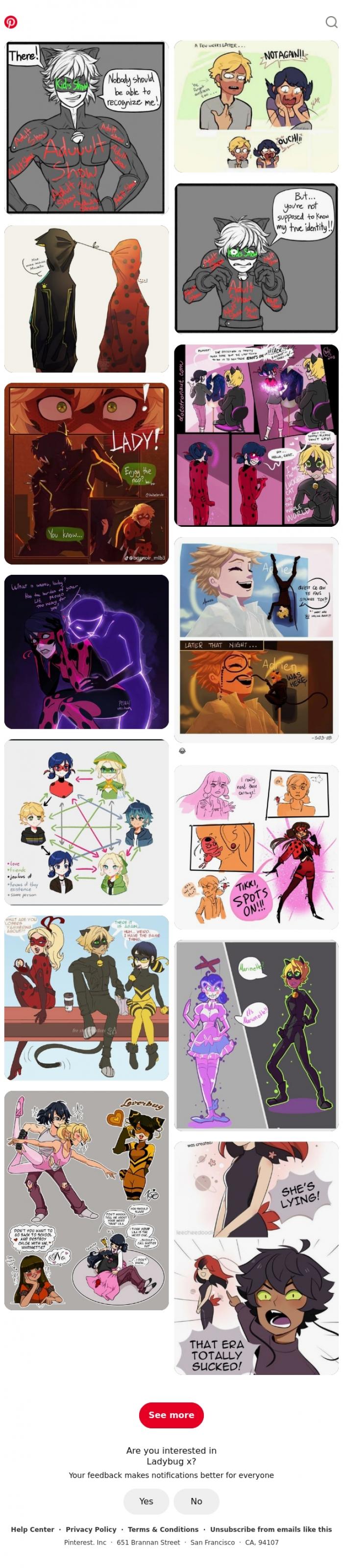 Email Design Inspiration from Pinterest, Ladybug x for Iris
