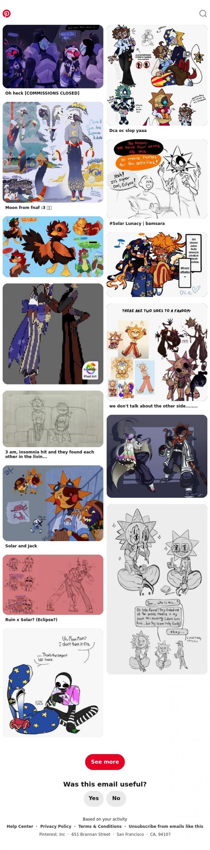 Email Design Inspiration from Pinterest, So you, Iris
