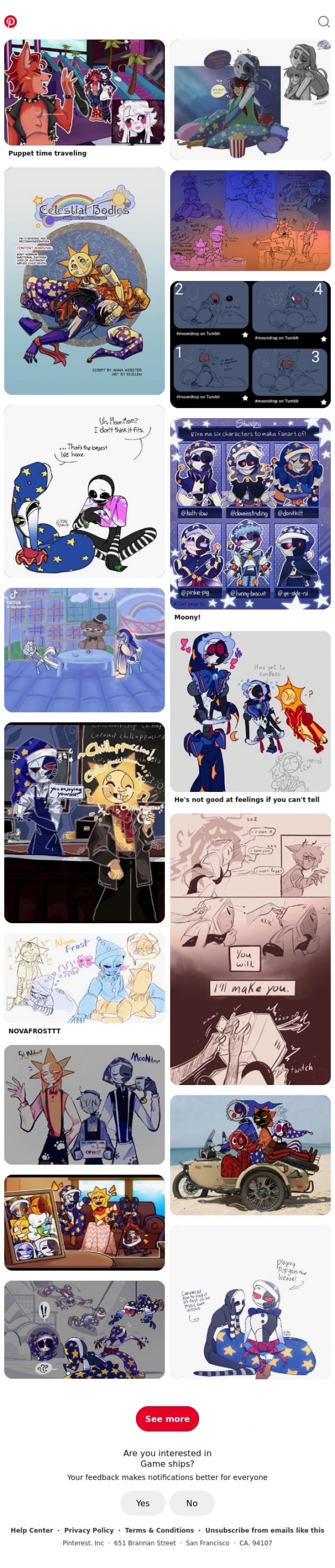 Email Design Inspiration from Pinterest, Game ships