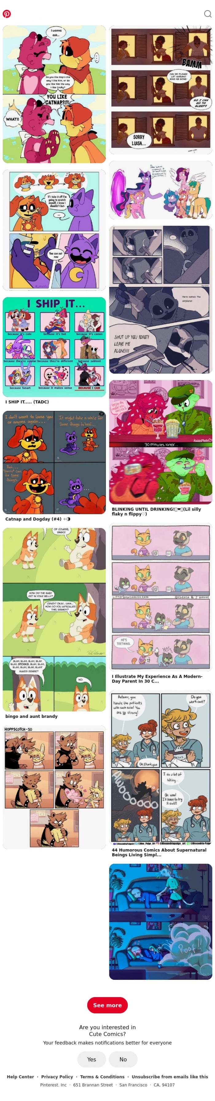 Email Design Inspiration from Pinterest, Cute Comics