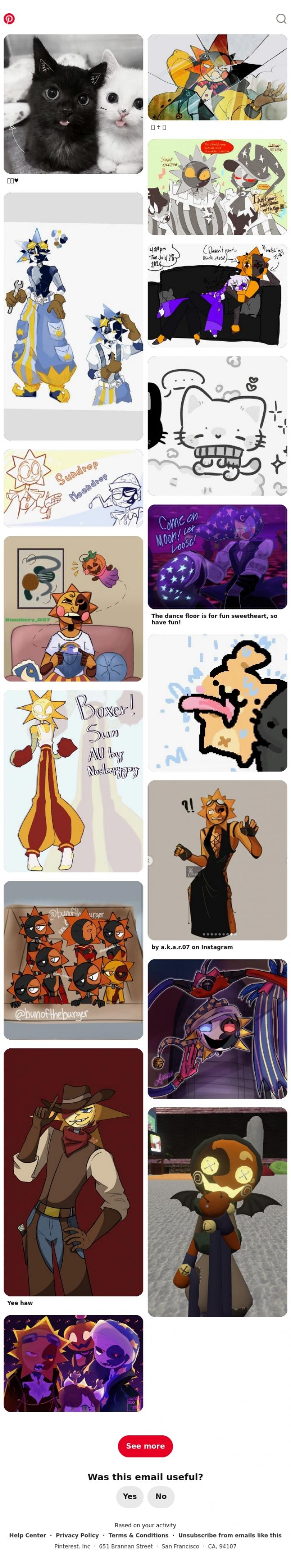Email Design Inspiration from Pinterest, Iris, you have main character taste