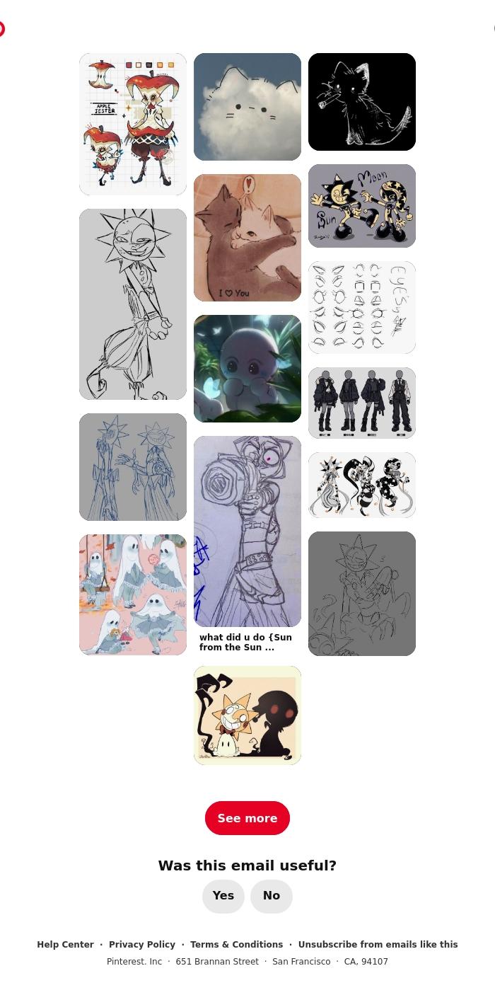 Email Design Inspiration from Pinterest, Iris, you have a good eye