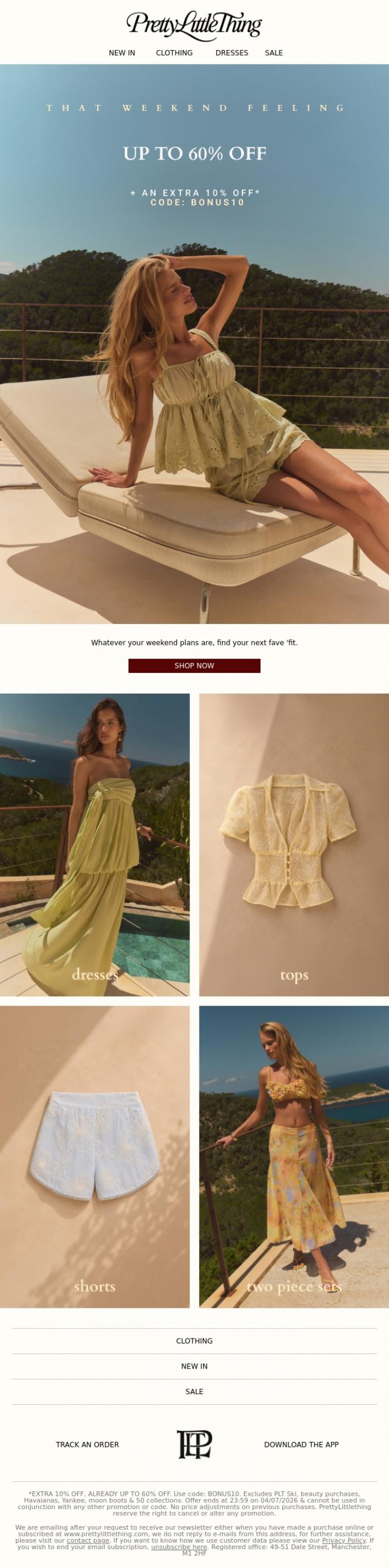 Email Design Inspiration from PrettyLittleThing, The IT-Girl sale is calling your name