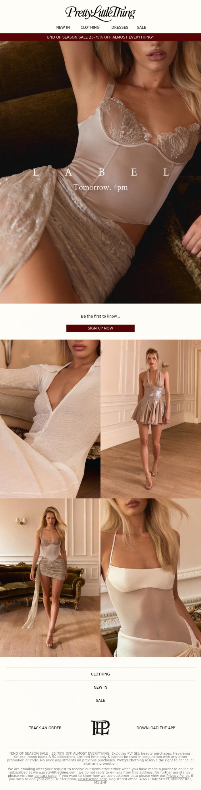 Email Design Inspiration from PrettyLittleThing, One more day...