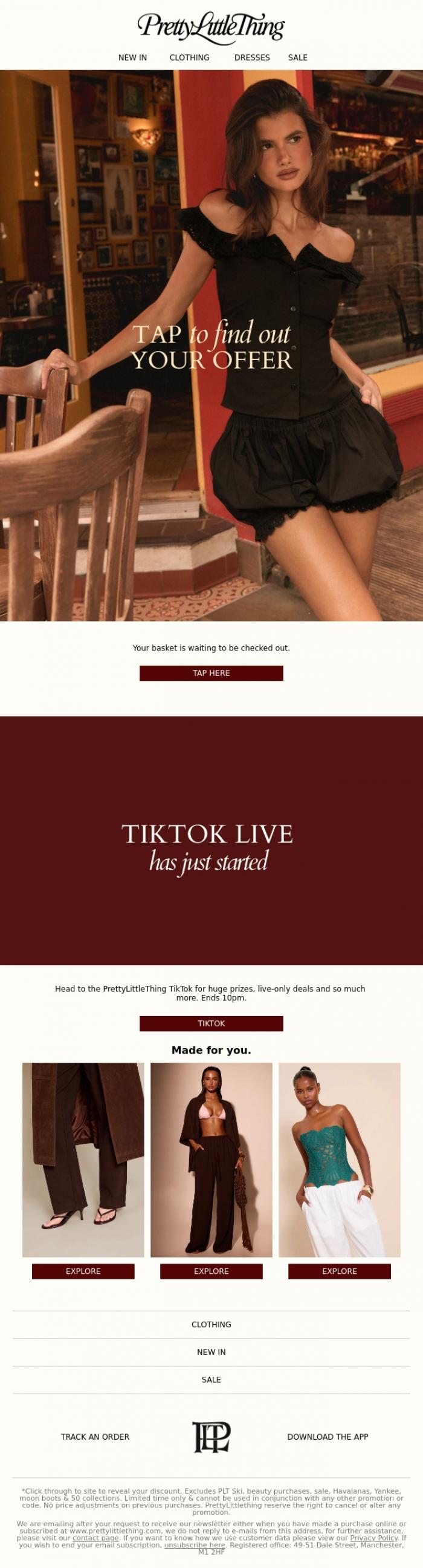 Email Design Inspiration from PrettyLittleThing, Oh, this offer??