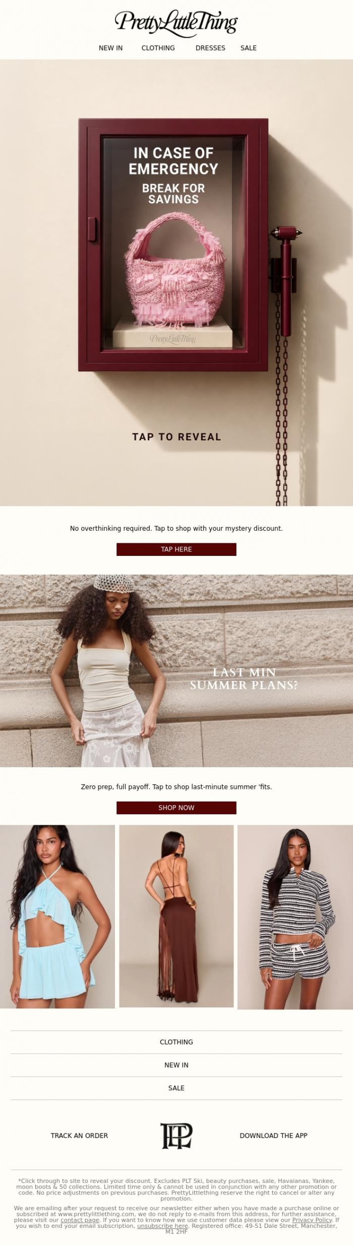 Email Design Inspiration from PrettyLittleThing, Mystery Mondays are so back