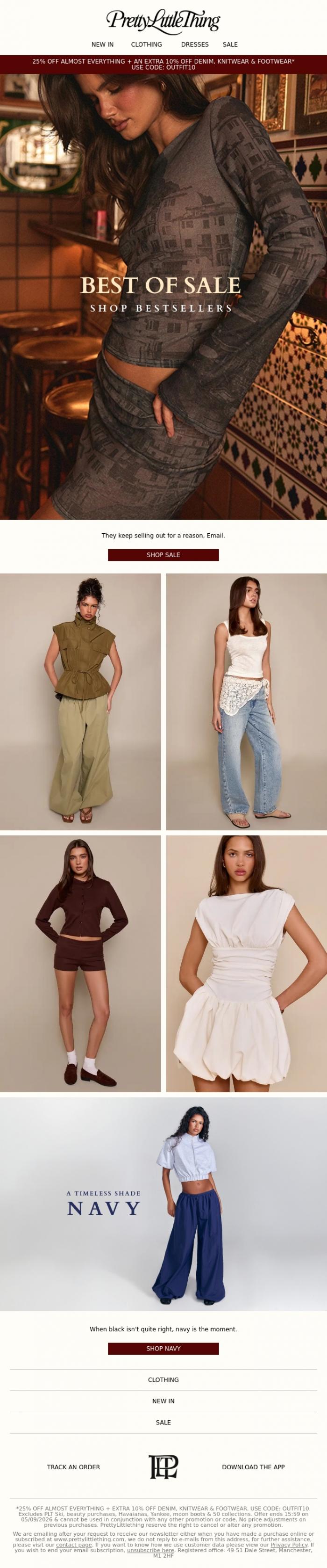 Email Design Inspiration from PrettyLittleThing, The BEST of sale ❤️❤️❤️