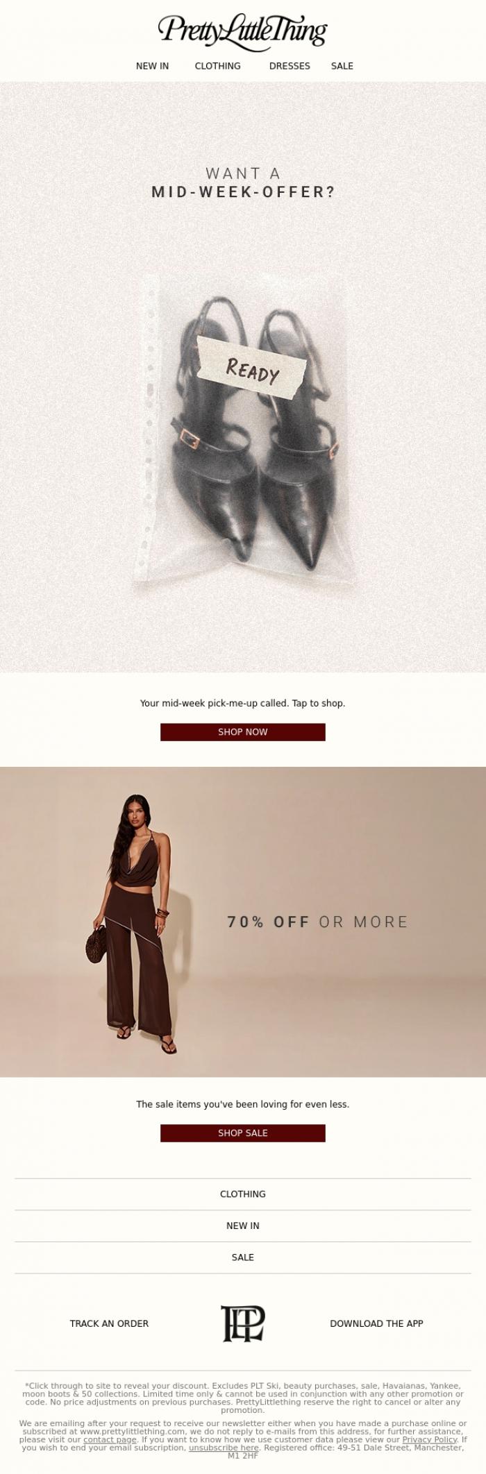 Email Design Inspiration from PrettyLittleThing, For your eyes only, Email.