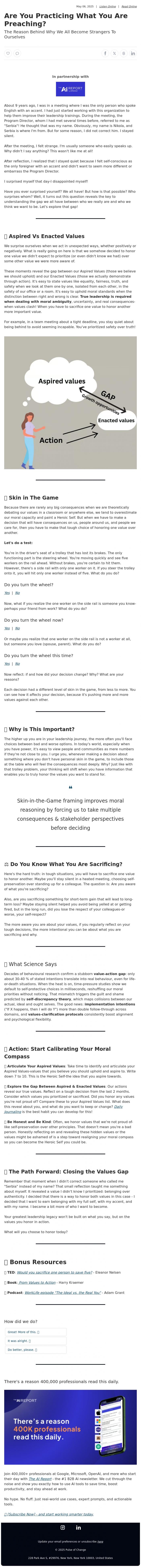 Email Design Inspiration from Pulse of Change, Are You Practicing What You Are Preaching?