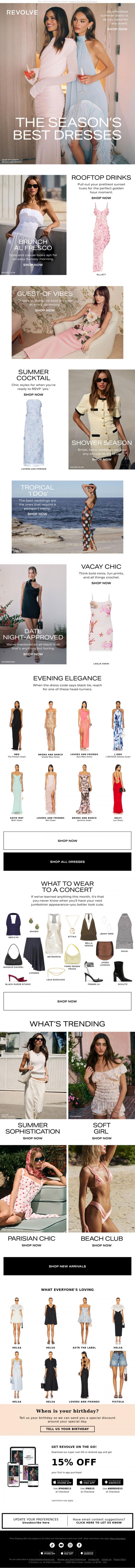 Email Design Inspiration from REVOLVE, The Powder Blue Gown You'll LOVE💙
