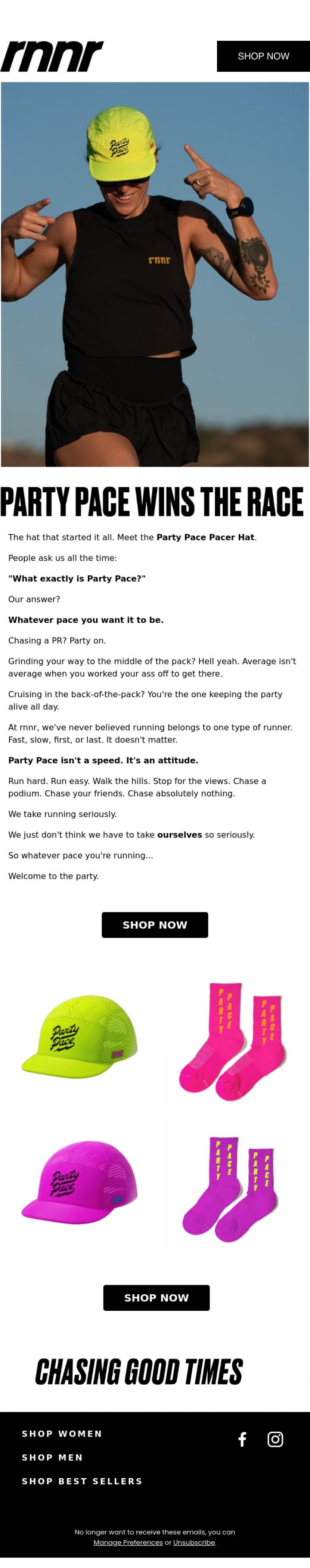 Email Design Inspiration from rnnr, Why So Serious?