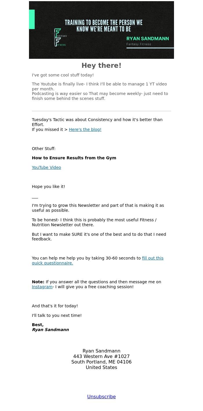 Email Design Inspiration from Ryan Sandmann, How to Ensure Results?