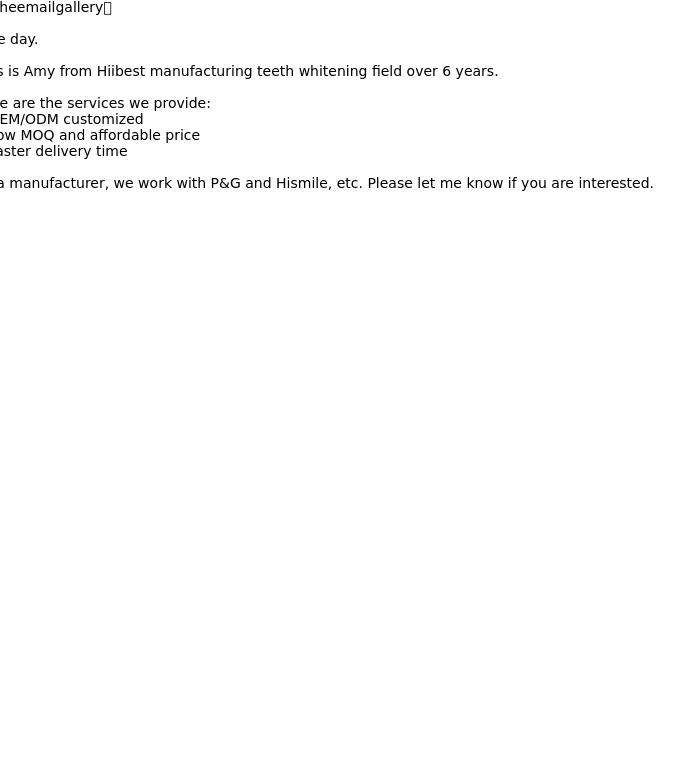Email Design Inspiration from sales9, Partner with Hiibest to meet your teeth whitening needs
