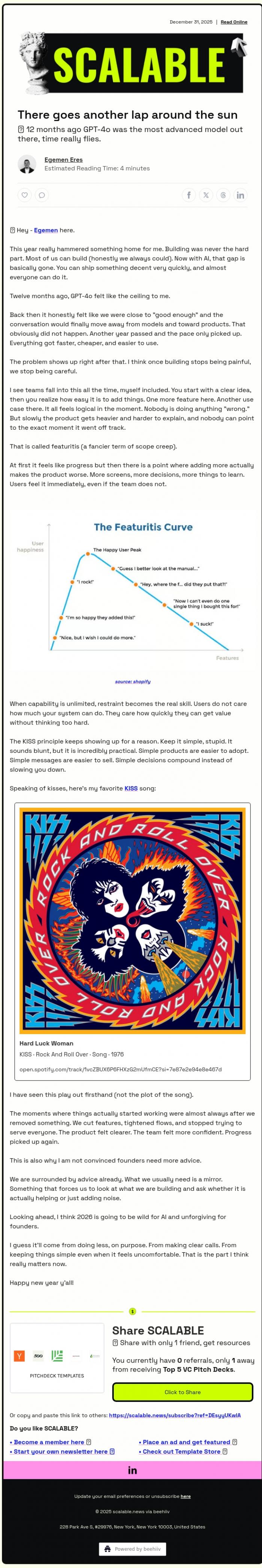 Email Design Inspiration from Scalable, 🤔 Happy 2026 (I guess?)