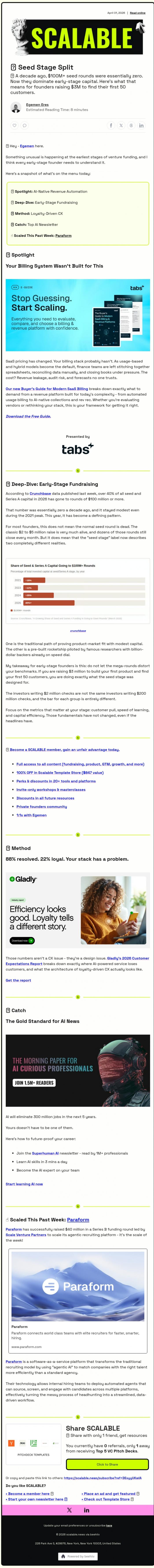 Email Design Inspiration from Scalable, 🚨 Seed Has Changed