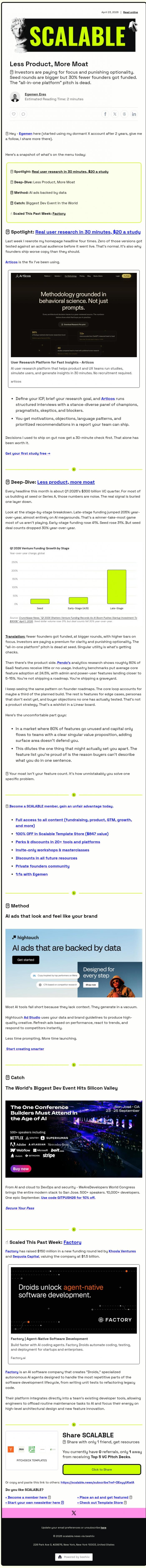 Email Design Inspiration from Scalable, 🪦 Feature Graveyard