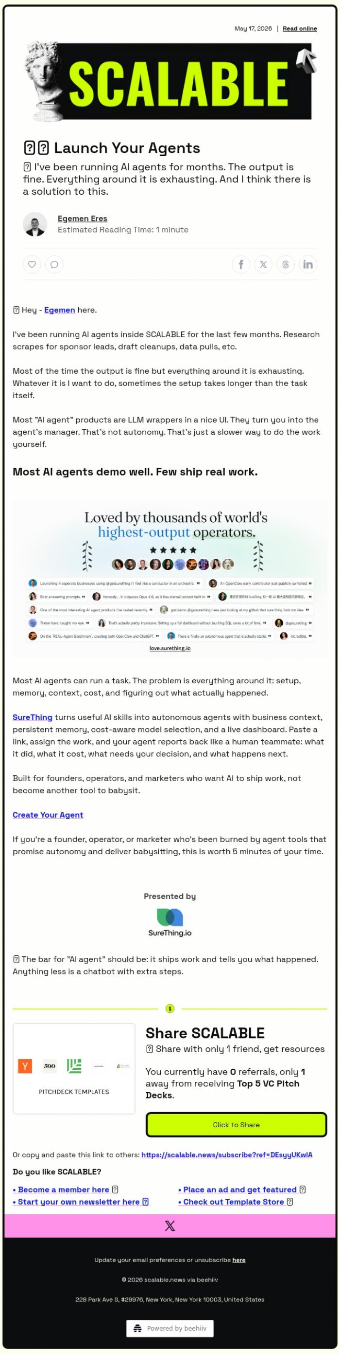 Email Design Inspiration from Scalable, 🔧 Stop Babysitting AI
