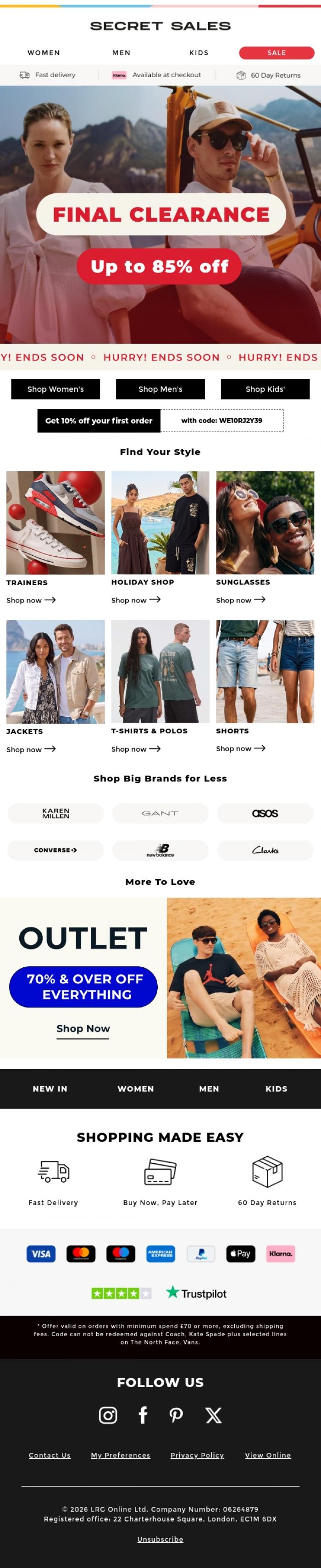 Email Design Inspiration from Secret Sales, Seen something you love?