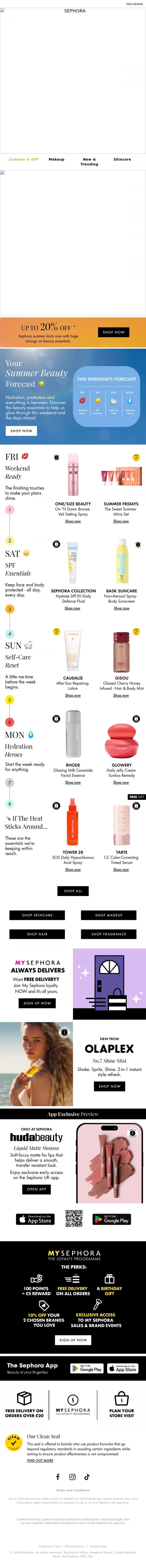 Email Design Inspiration from SEPHORA UK, Consider this your heads-up 👀