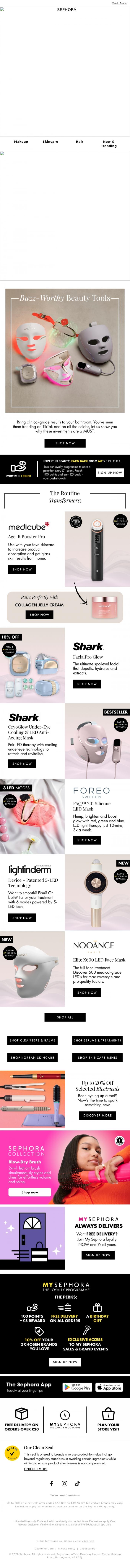 Email Design Inspiration from SEPHORA UK, TikTok Loves These Beauty Tools, You're Next
