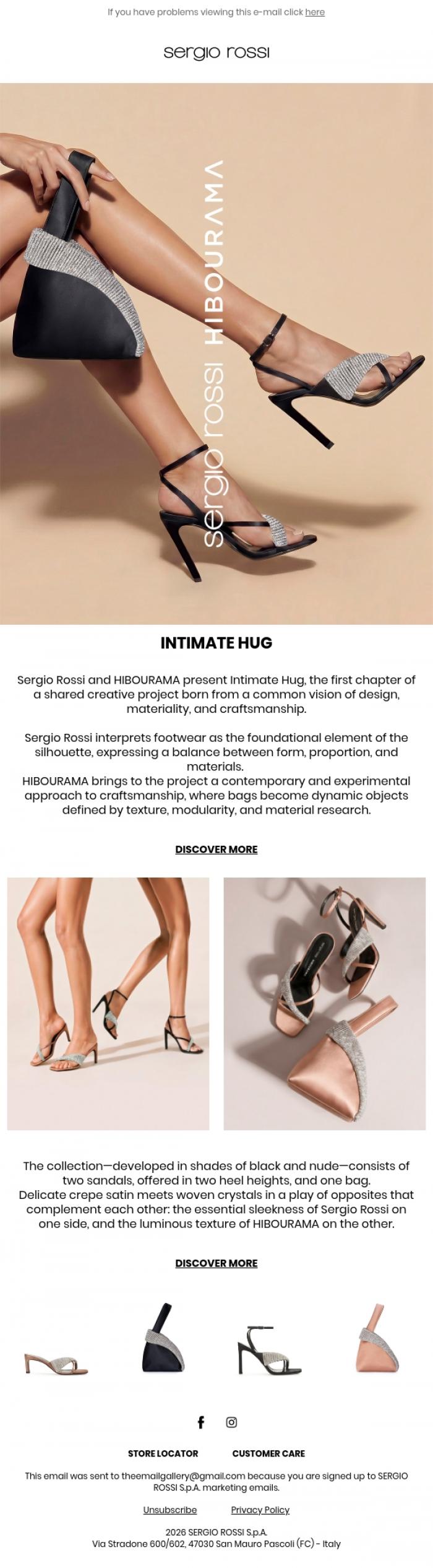 Email Design Inspiration from Sergio Rossi, SERGIO ROSSI HIBOURAMA &nbsp;