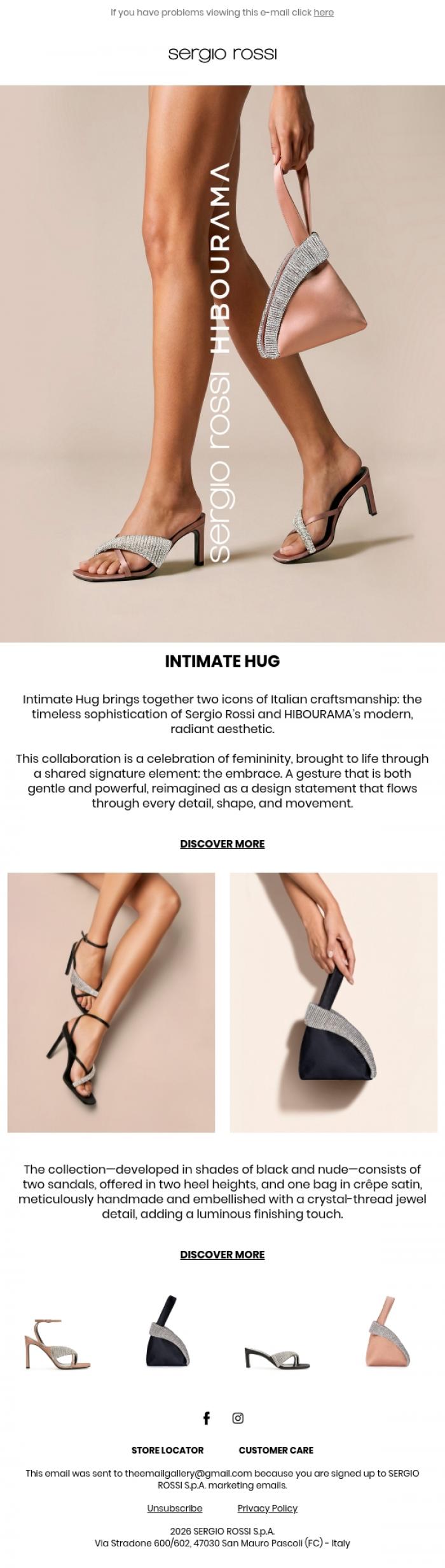 Email Design Inspiration from Sergio Rossi, SERGIO ROSSI HIBOURAMA &nbsp;