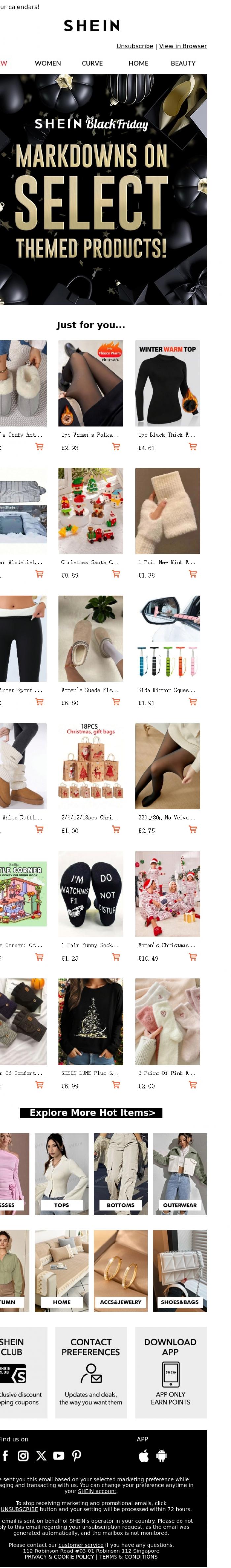 Email Design Inspiration from SHEIN, #SHEINblackfriday🛍️Our massive sale is coming soon... 