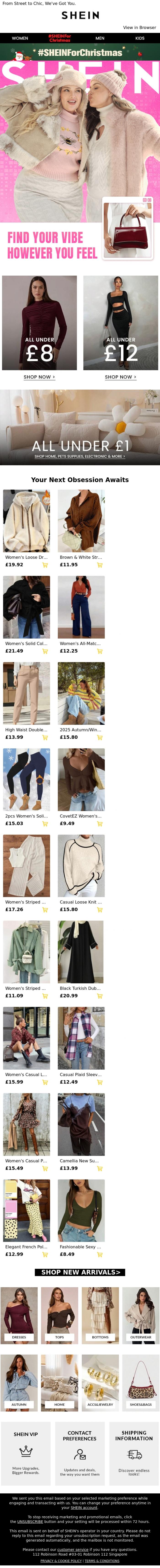 Email Design Inspiration from SHEIN, ⏰Tick-Tock! Your Style Forecast: New In