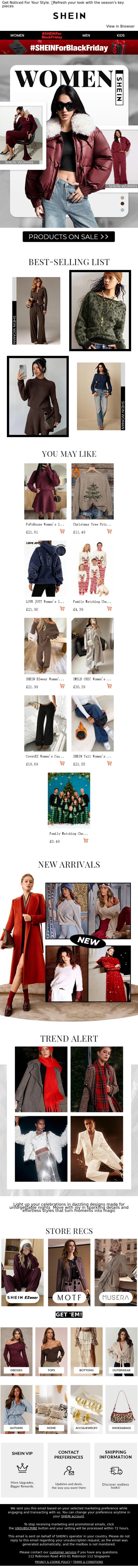 Email Design Inspiration from SHEIN, SHEIN WOMEN | Your Wardrobe Refresh is Here