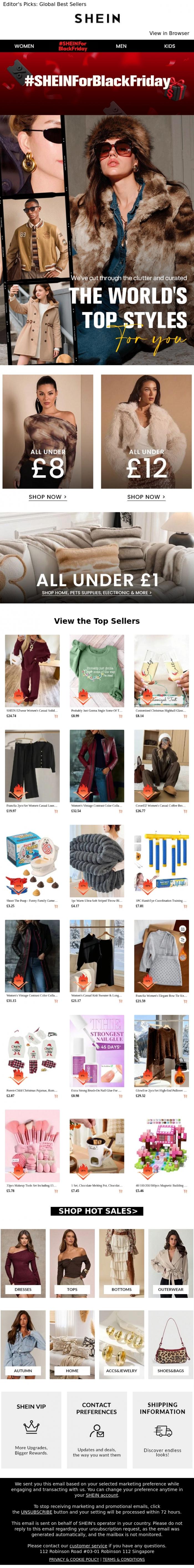Email Design Inspiration from SHEIN, The It-List: Your Curated Edit