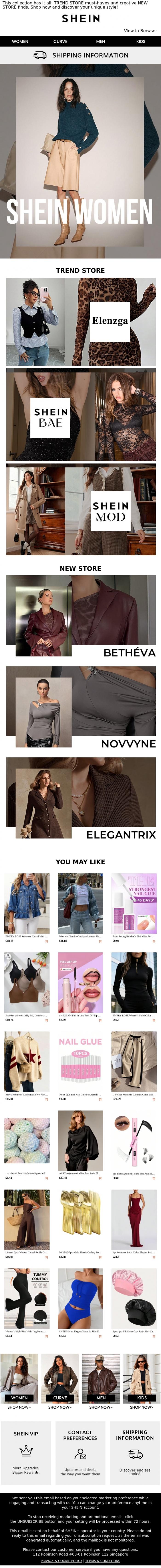 Email Design Inspiration from SHEIN, TREND Favorites &times; NEW Creativity - Unlock New Style Inspo