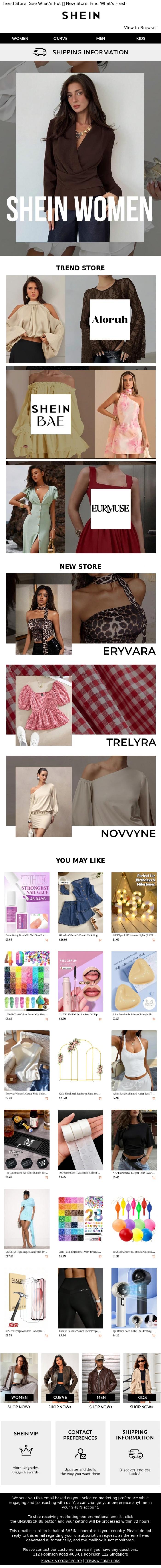 Email Design Inspiration from SHEIN, SHEIN Trend Report: Your Guide to Trend & New Stores!