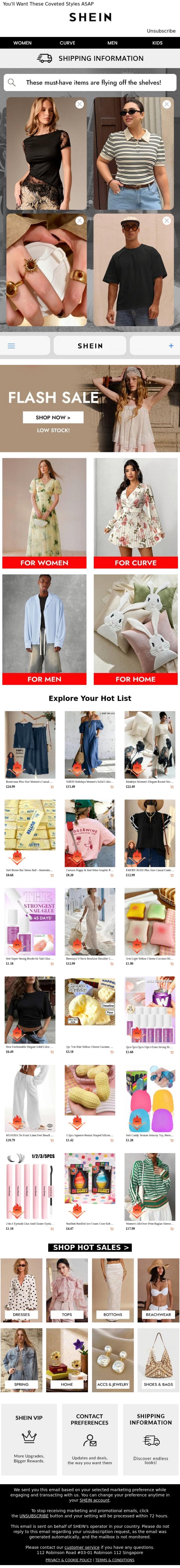 Email Design Inspiration from SHEIN, Calling all trendsetters!