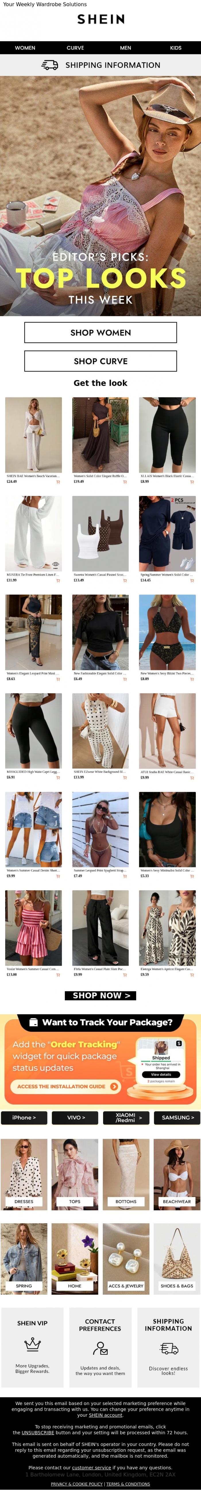 Email Design Inspiration from SHEIN, Discover This Week's Trendsetters