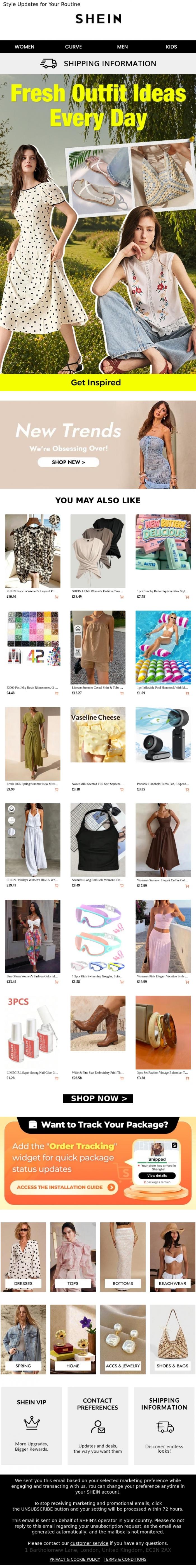 Email Design Inspiration from SHEIN, Ready to SERVE?✨