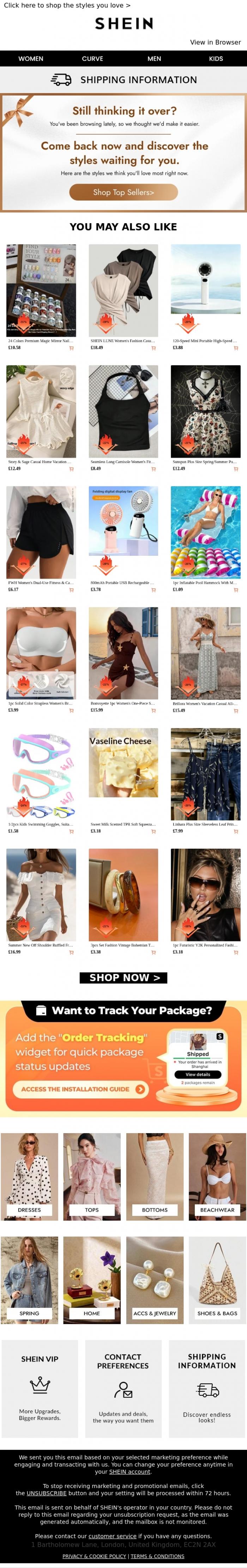 Email Design Inspiration from SHEIN, Guess which styles are trending now➡️