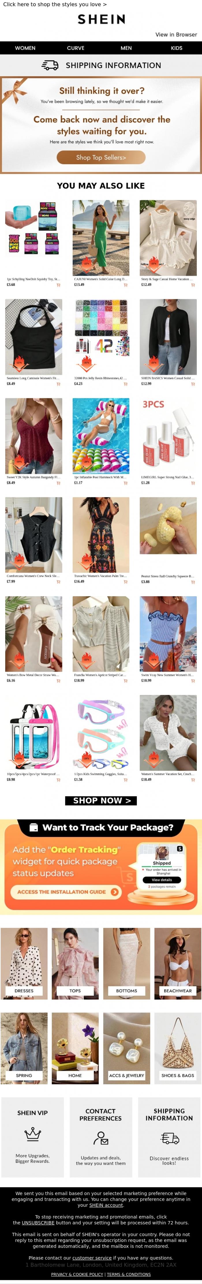Email Design Inspiration from SHEIN, Guess which styles are trending now➡️