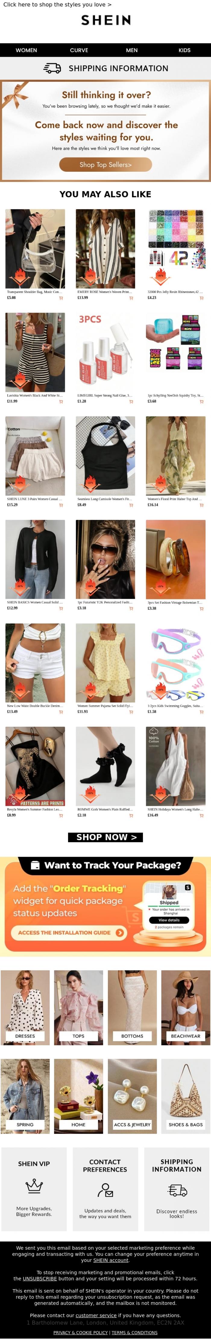 Email Design Inspiration from SHEIN, Guess which styles are trending now➡️