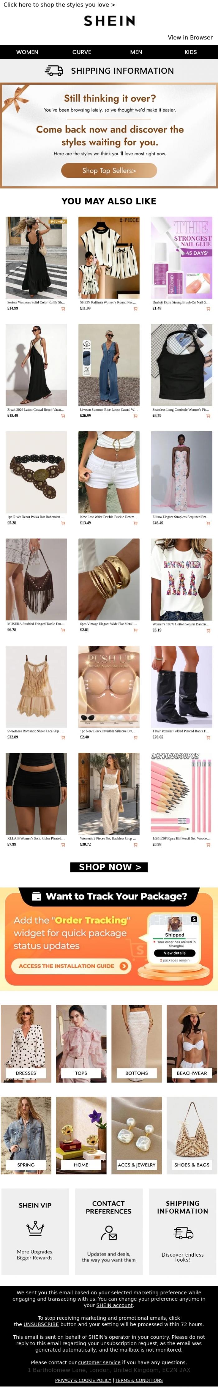 Email Design Inspiration from SHEIN, Guess which styles are trending now➡️