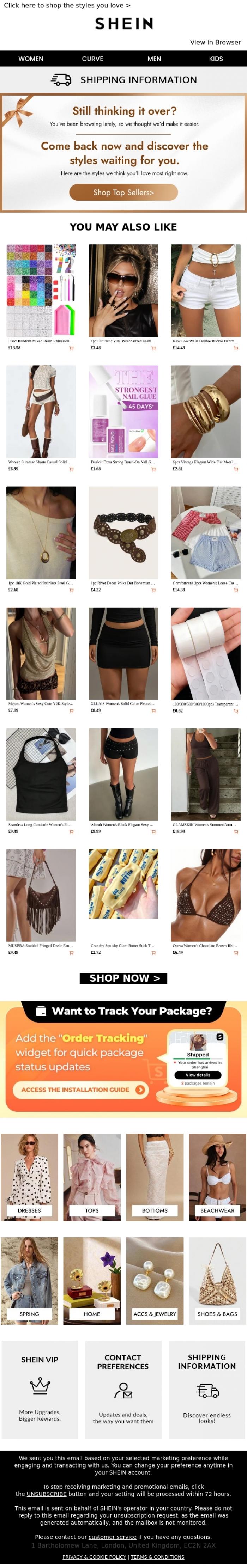Email Design Inspiration from SHEIN, Guess which styles are trending now➡️