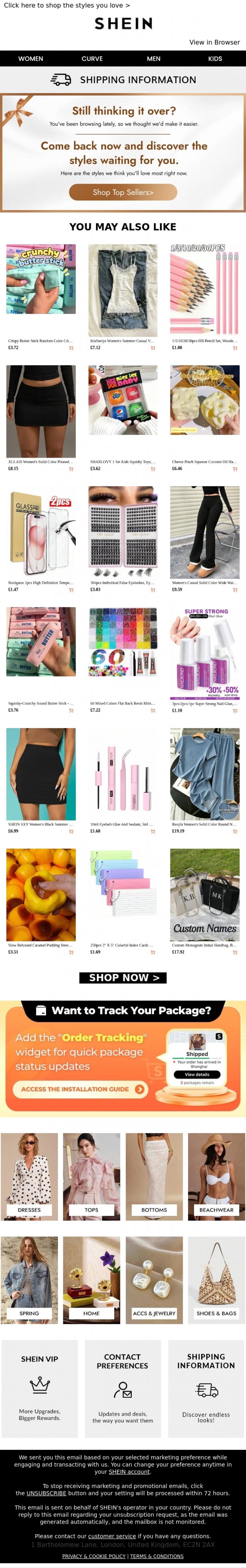 Email Design Inspiration from SHEIN, Guess which styles are trending now➡️