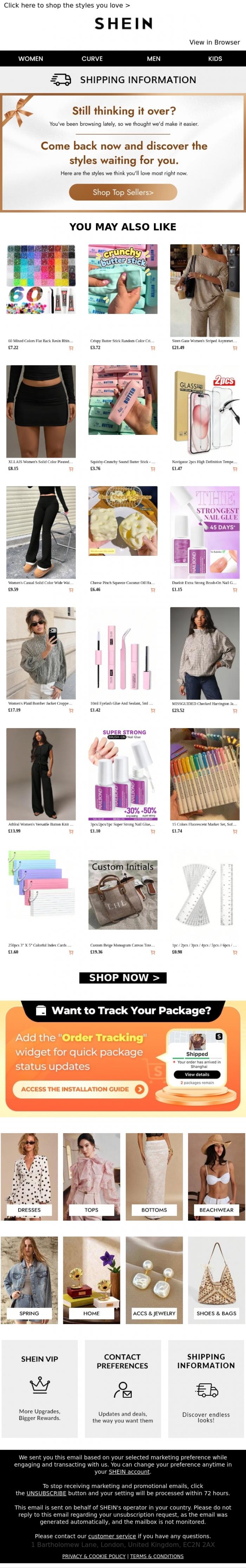 Email Design Inspiration from SHEIN, Guess which styles are trending now➡️