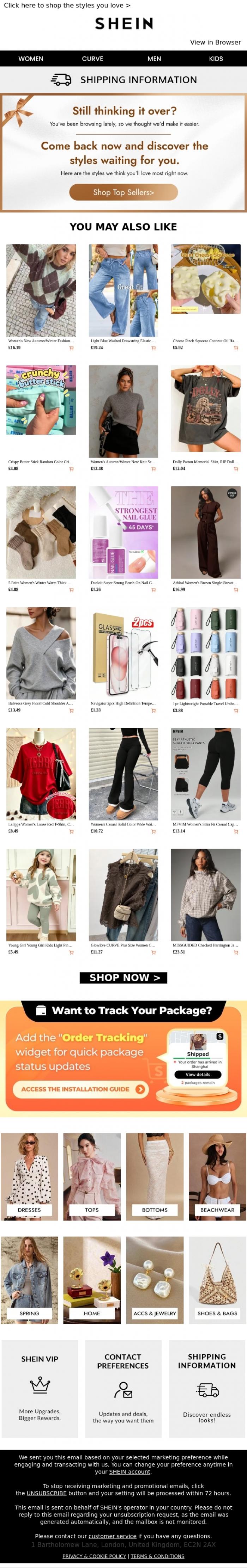 Email Design Inspiration from SHEIN, Guess which styles are trending now➡️