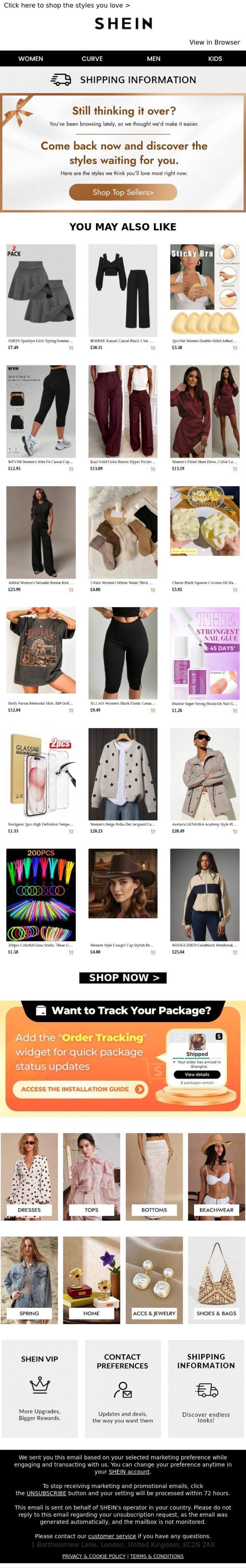 Email Design Inspiration from SHEIN, Guess which styles are trending now➡️