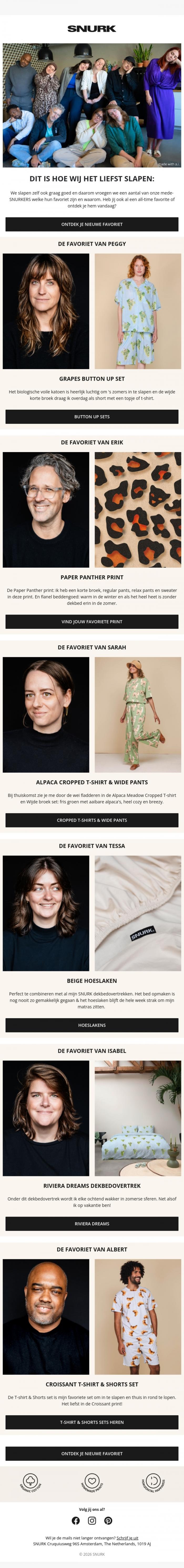 Email Design Inspiration from SNURK, 👀 De SNURKERS delen hun slaapkamergeheimen!