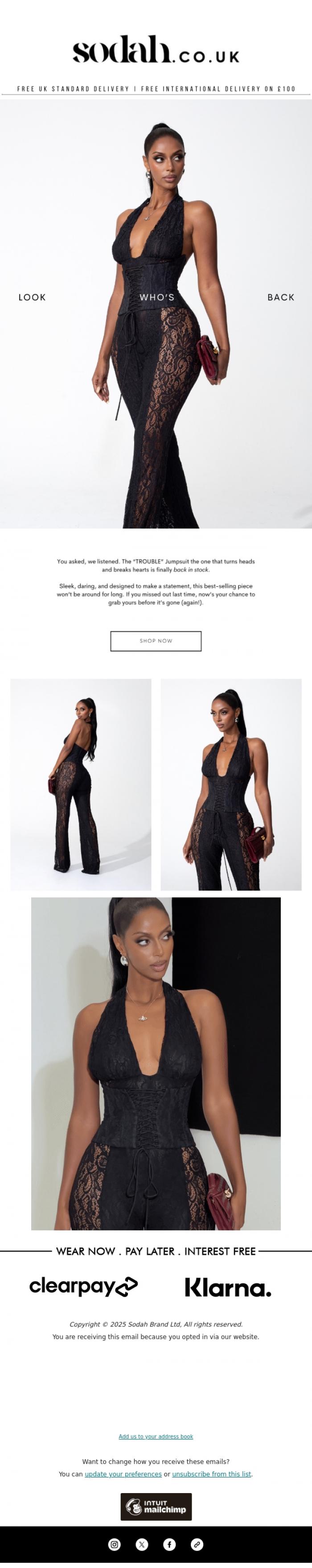 Email Design Inspiration from Sodah Brand, Are You Ready For Trouble?