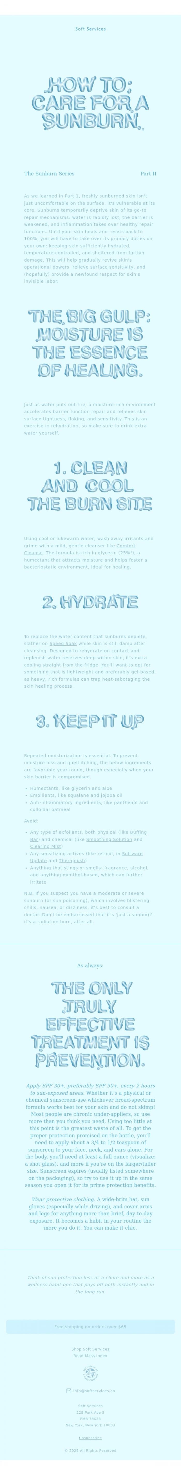 Email Design Inspiration from Soft Services, Part 2: Learn from the Burn