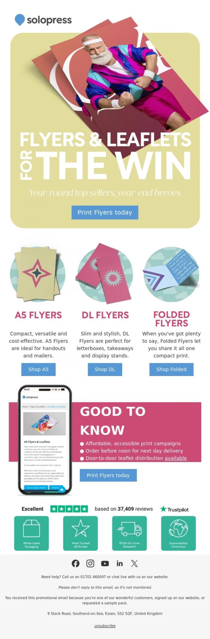 Email Design Inspiration from Solopress, Our #1 bestseller in print