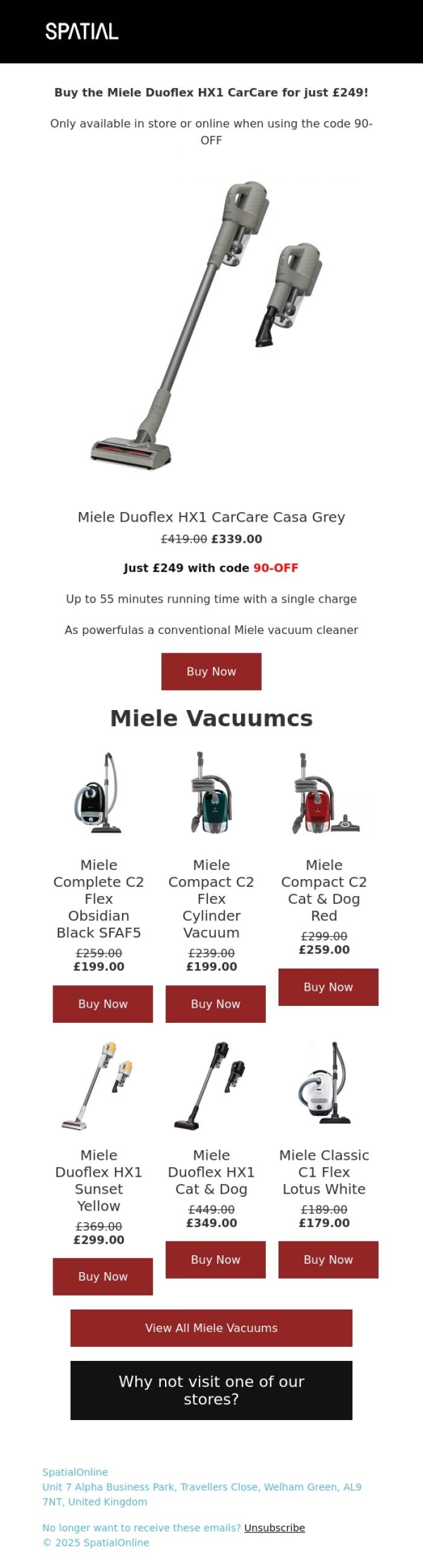 Email Design Inspiration from SpatialOnline, Email exclusive offer