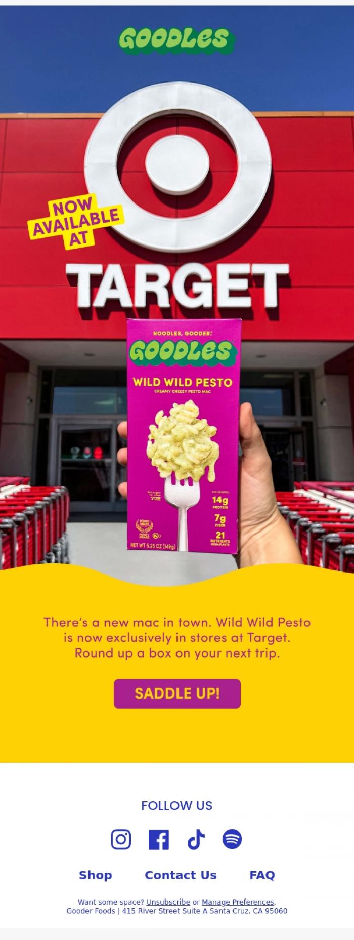 Email Design Inspiration from Team GOODLES, Target trips just got wilder